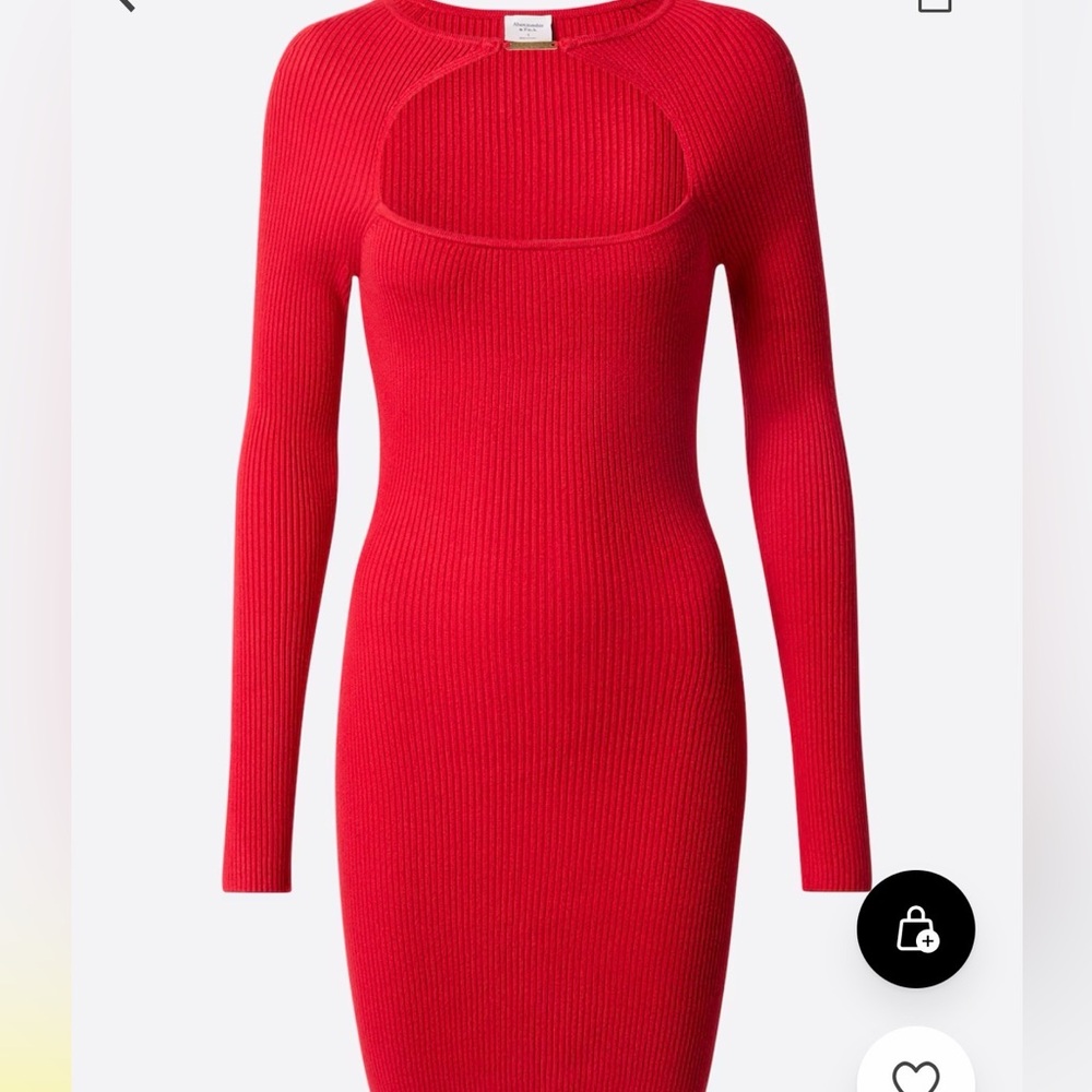 Abercrombie Long-Sleeve Hardware Mini Sweater Dress